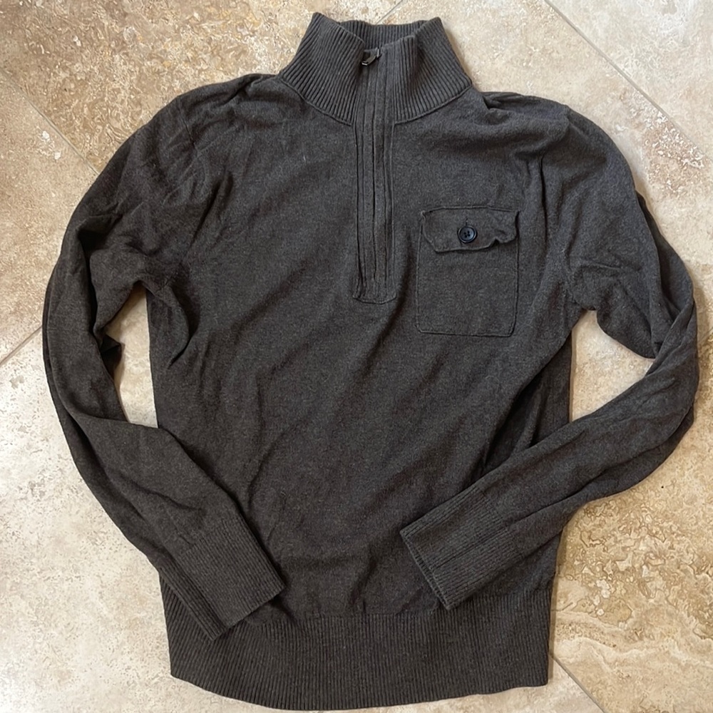 Mens Banana Republic 1/4 zip sweater size small